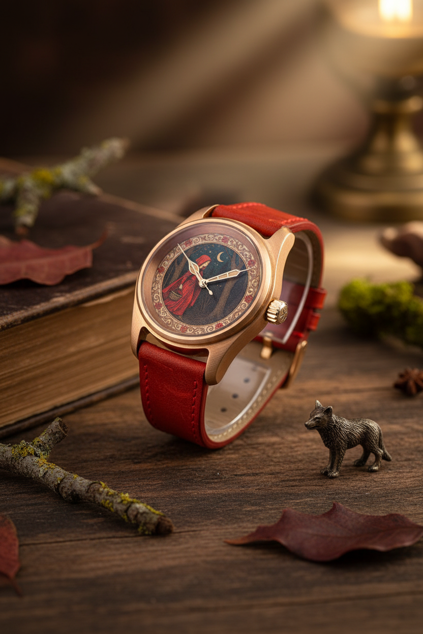Little Red Riding Hood Victorian Fairytale Watch
